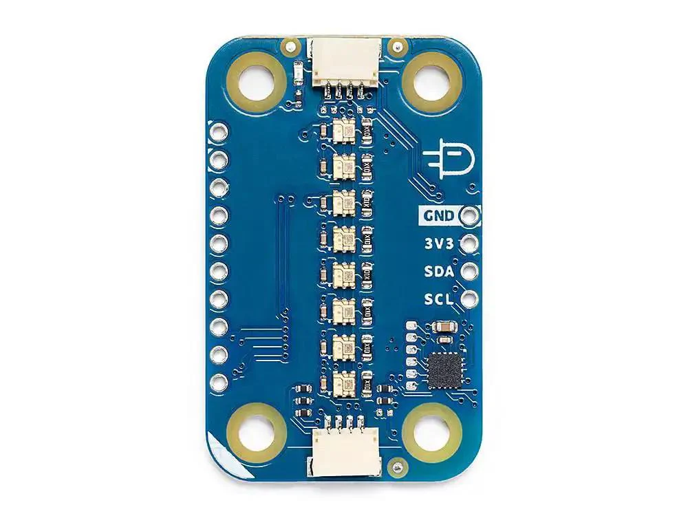 Modulino Pixels Qwiic Compatible RGB LED Module With 8 Addressable LEDs For Colorful Visual Effects And Animations In Arduino Projects Great For Hobbyists, Makers, And Classroom Demos - Image 5