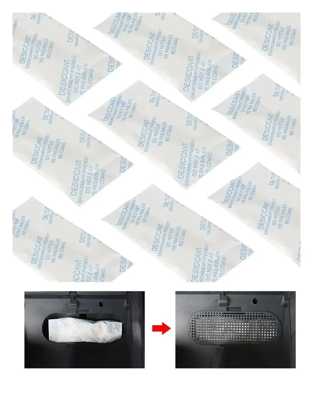 Moisture Absorbing Desiccant Packets AMS Ready For Filament Dryer Box Fits P1P P1S X1C 3D Printer Filament Drying Dehumidifier 24 Pack Keeps Filaments Dry Between Builds For Consistent Prints - Image 2