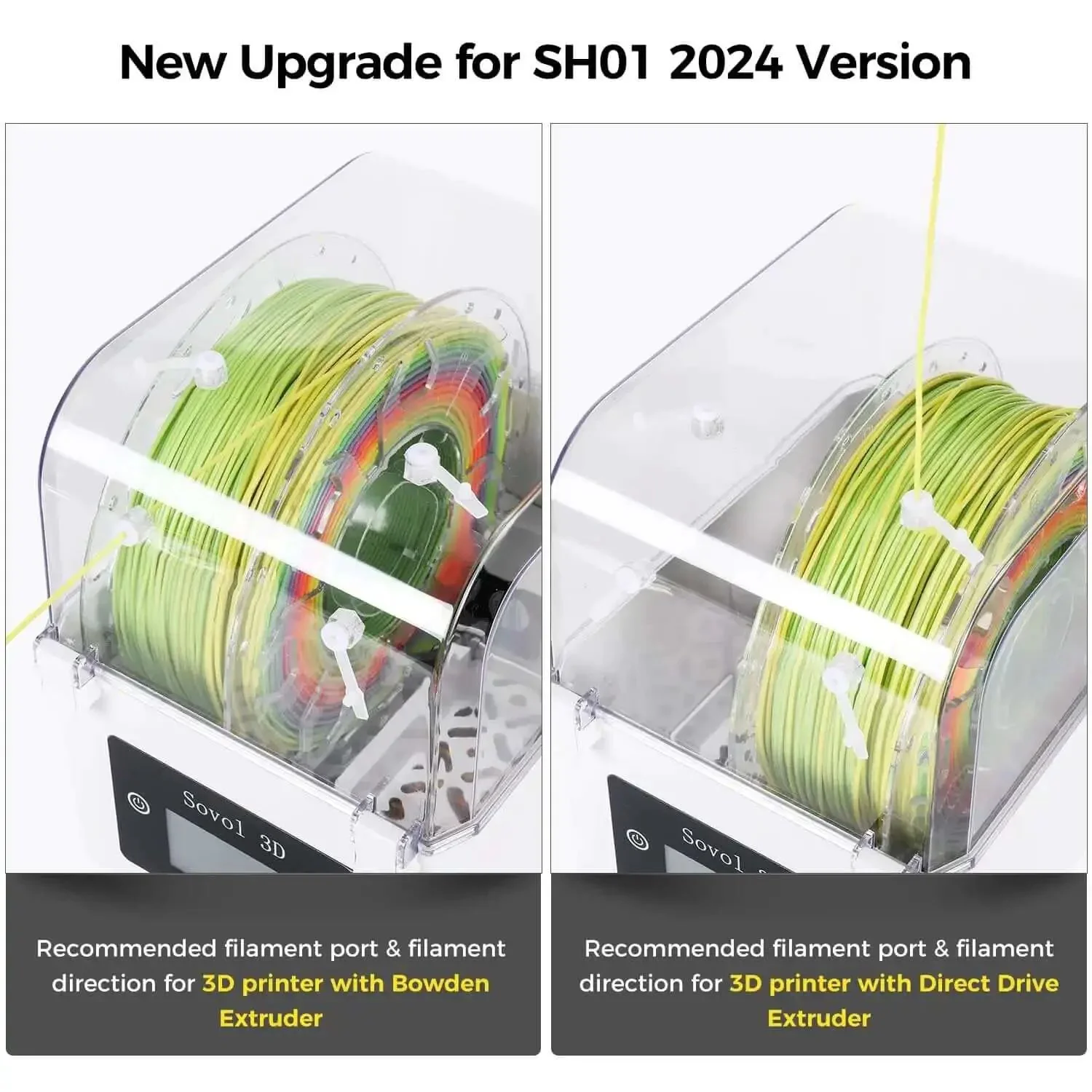 Moisture Busting Filament Dehydrator Dry Box With Upgraded Fan For 3D Printing Keeps 1.75mm And 2.85mm PLA PETG TPU ABS Spools Dry For Smoother Prints And Stronger Layer Adhesion - Image 9