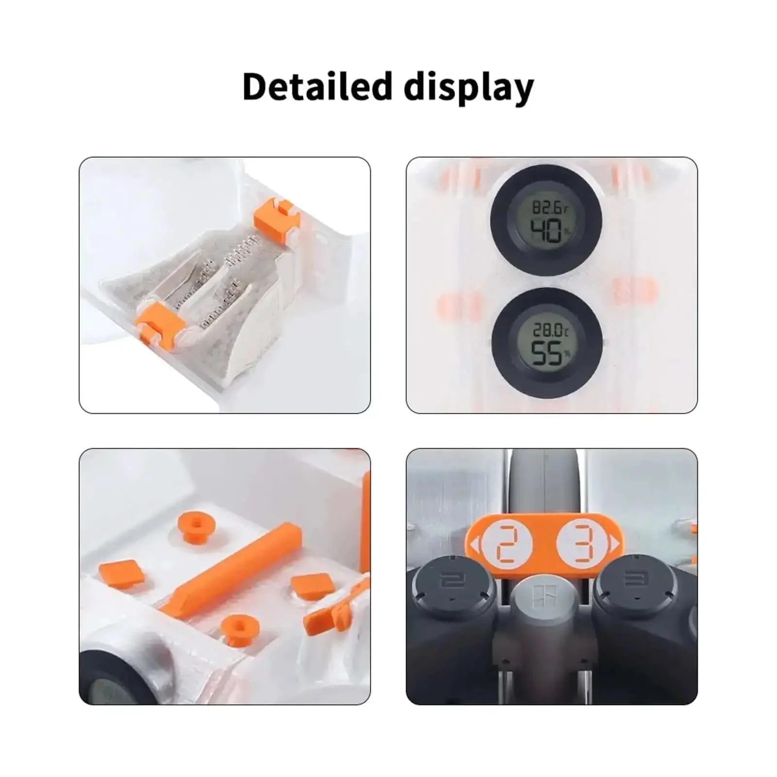Moisture Proof Filament Spool Enclosure For Dry Storage That Keeps Your Filament Safe From Humidity Bubbles And Clogs With No Fuss Seamless Compatibility For AMS Lite And Filament Management Systems Fits Bambu Lab A1 And A1 Mini Dryer For A1 Box - Image 3