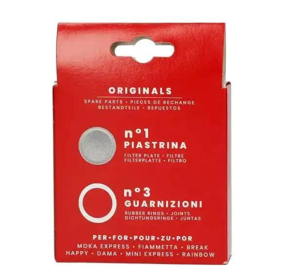 Moka Express Spare Parts Kit With 3 Gaskets And 1 Filter Plate For 6 Cup Moka Pots Like Fiammetta Rainbow Break Happy Dama And Moka Timer 72mm Outer Gasket Silver Easy Install For True Moka Lovers - Image 3