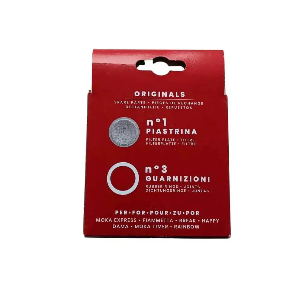Moka Express Spare Parts Kit With 3 Gaskets And 1 Filter Plate For 6 Cup Moka Pots Like Fiammetta Rainbow Break Happy Dama And Moka Timer 72mm Outer Gasket Silver Easy Install For True Moka Lovers - Image 4