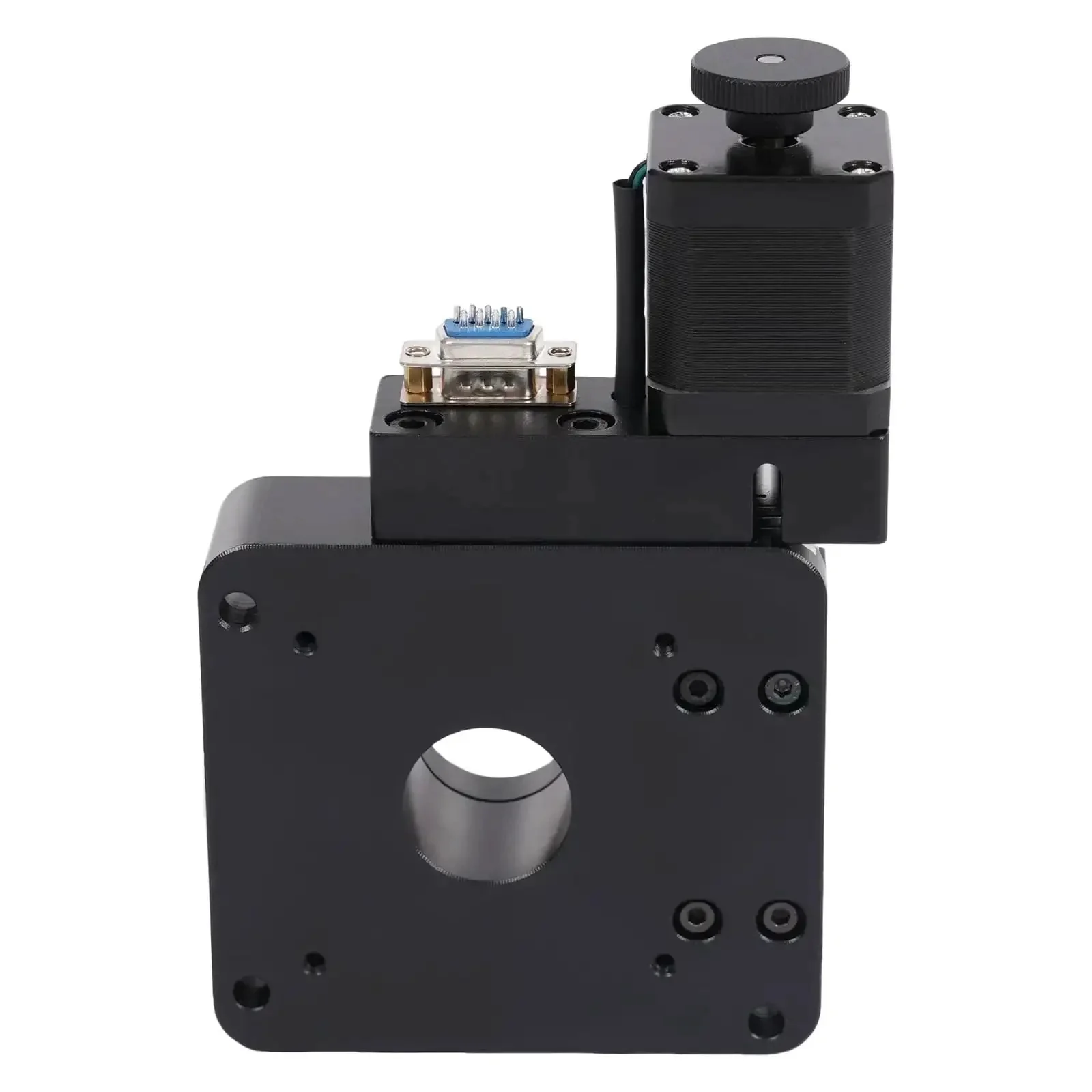 Motorized 360 Degree Electric Rotating Platform Turntable For Industrial Automation Beefy 3.94 Inch Diameter 99.21 Lbs Load Capacity Aluminum Alloy Precision Rotary Actuator Compact 7.13 By 4.72 By 1.77 Inch Black - Image 3