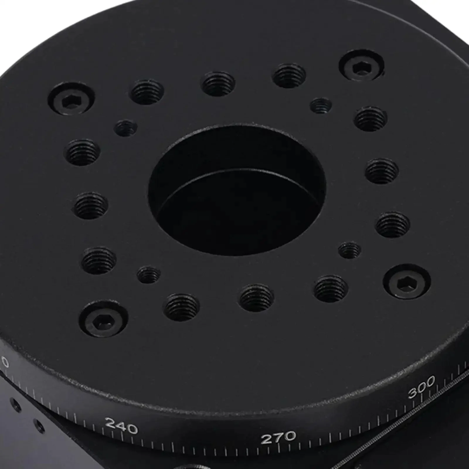 Motorized 360 Degree Electric Rotating Platform Turntable For Industrial Automation Beefy 3.94 Inch Diameter 99.21 Lbs Load Capacity Aluminum Alloy Precision Rotary Actuator Compact 7.13 By 4.72 By 1.77 Inch Black - Image 5