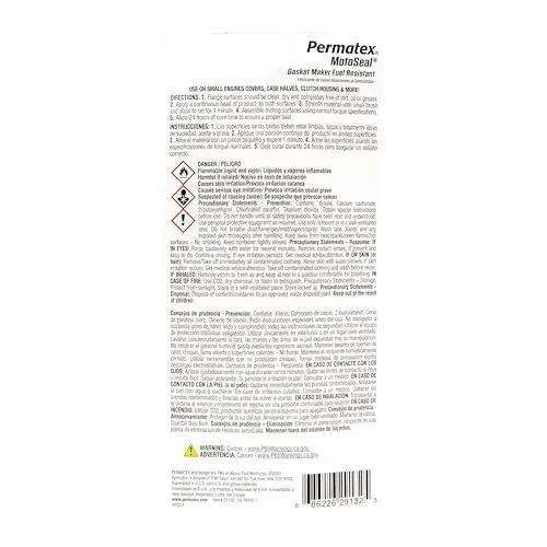 MotoSeal 1 Ultimate Gasket Maker Grey For Frequent Disassembly Engines And Two- And Four-Cycle Motors, Fully Seals In 20 Minutes, Flexible Bond On Irregular Surfaces, Withstands 350F Continuous, 400F Intermittent, Gasoline Resistant, 2.7 Oz - Image 7