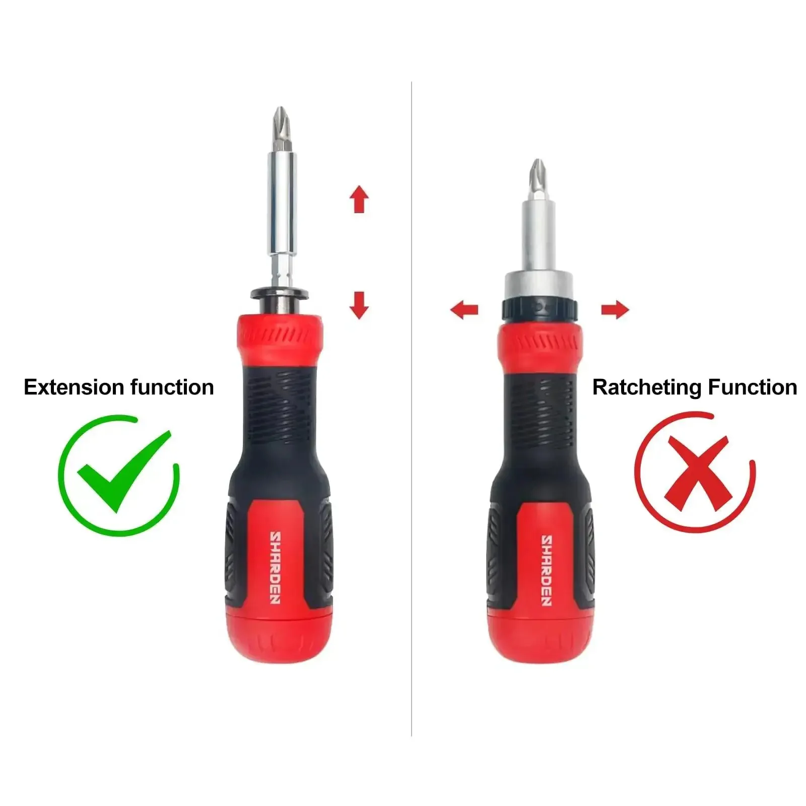 Multi Screwdriver 13 In 1 Set With 1/4 Nut Driver And 12 Bits Including Torx Security, Flat Head, Phillips, Hex, Square For Quick DIY Fixes And Everyday Handyman Tasks - Image 6