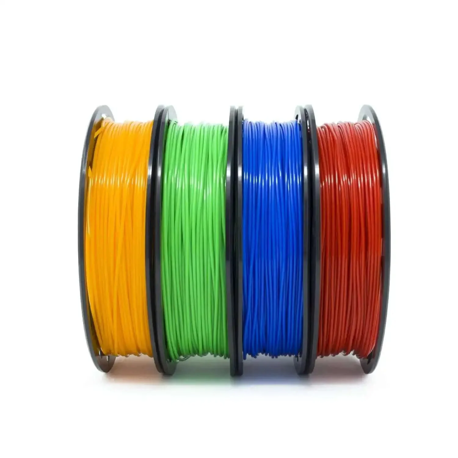 Multicolor PLA 3D Printer Filament 1.75mm 200g Pack Vacuum Sealed With Desiccant 205 225C Nozzle Temperature Compatible With Most Printers Blue Green Orange Red Colors 6 Inch Spool 1.5 Inch Wide Hub - Image 4