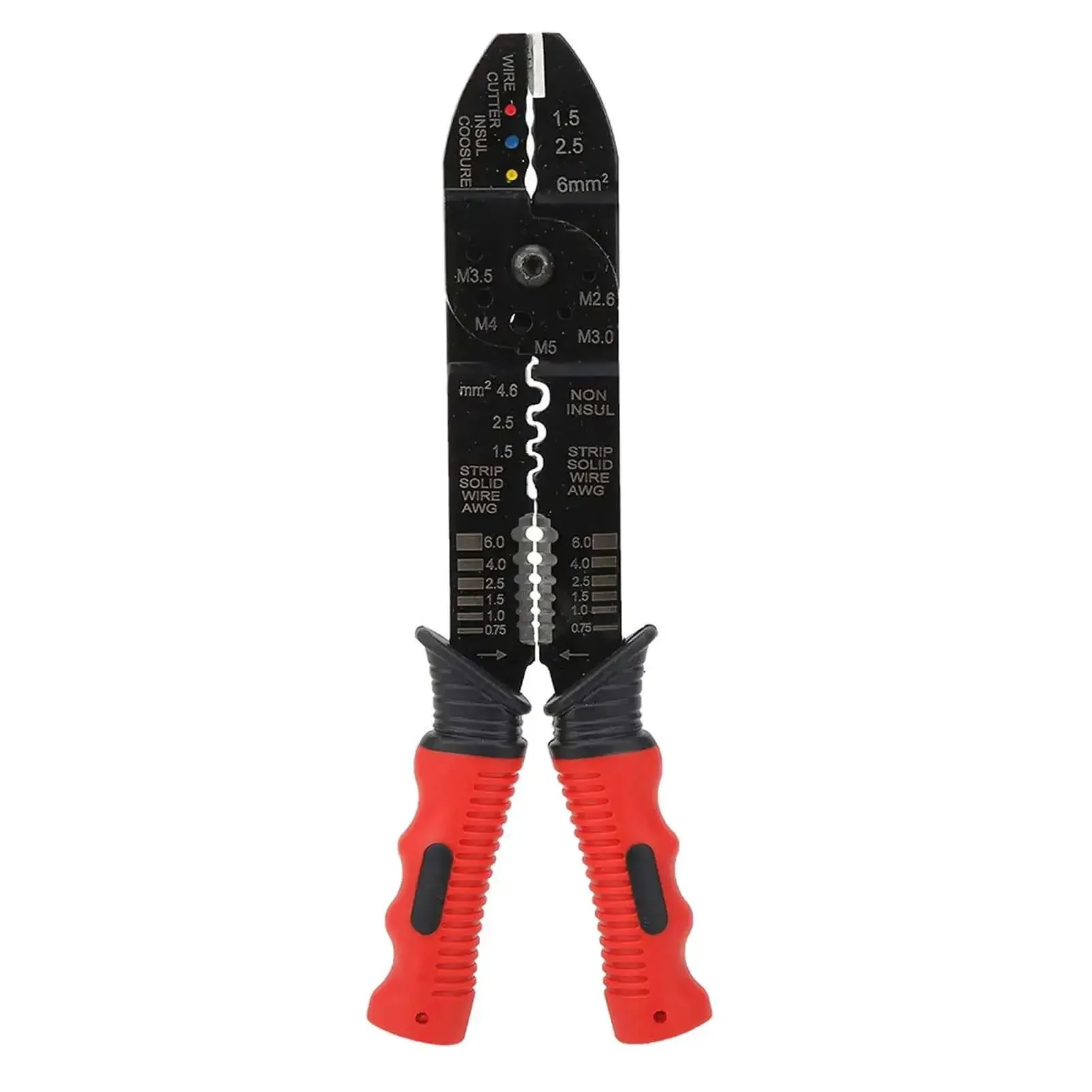 Multifunction Terminal Crimping Tool And Wire Stripper With High Carbon Steel Blades Ergonomic Grip Precise Wire Stripping Versatile Crimping For Insulated And Non Insulated Terminals And Connectors Industrial Grade - Image 4
