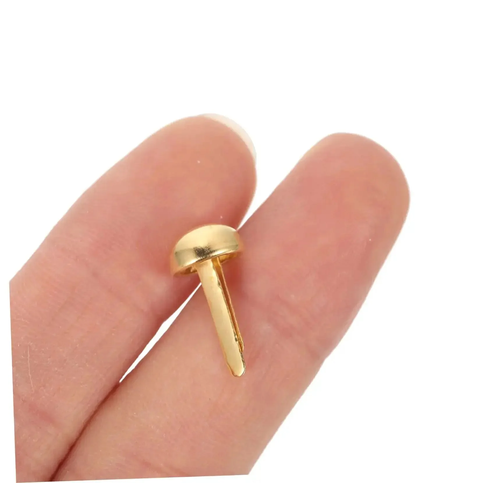 Must Have 100 Piece Paper Fasteners Brads For Scrapbooking And Card Making, Miniature Nails Tacks Set, Lightweight Brass Paper Brads For DIY Crafts, Scrapbook Pages, And Creative Projects, Strong And Portable Handmade Craft Accessories - Image 2