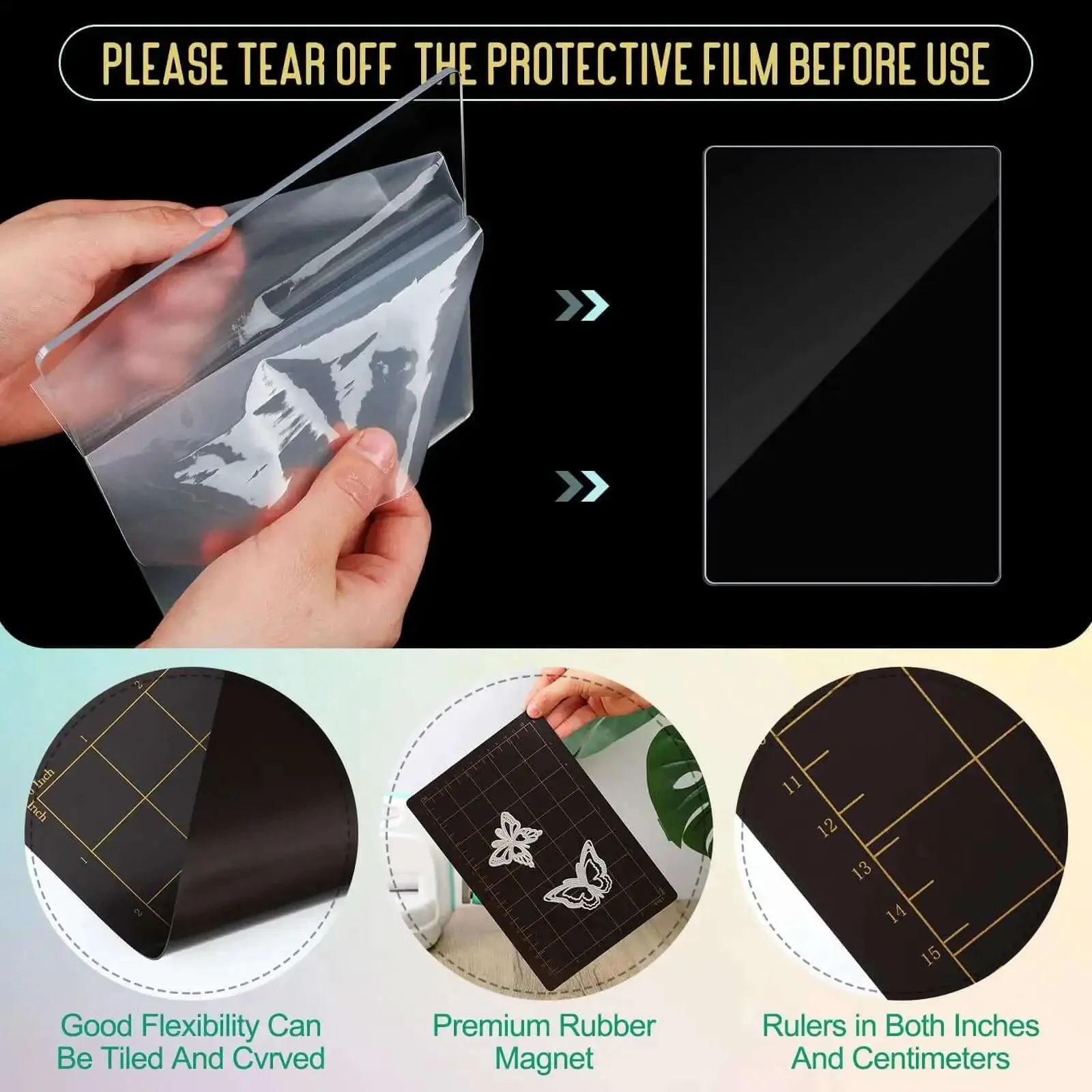 Must Have Die Cutting Magnetic Shim Mat Set 6x9 Inch With Card Size Grids And Two Acrylic Cutting Plates For Die Cutting Machines Embossing And Crafting Accessories - Image 6