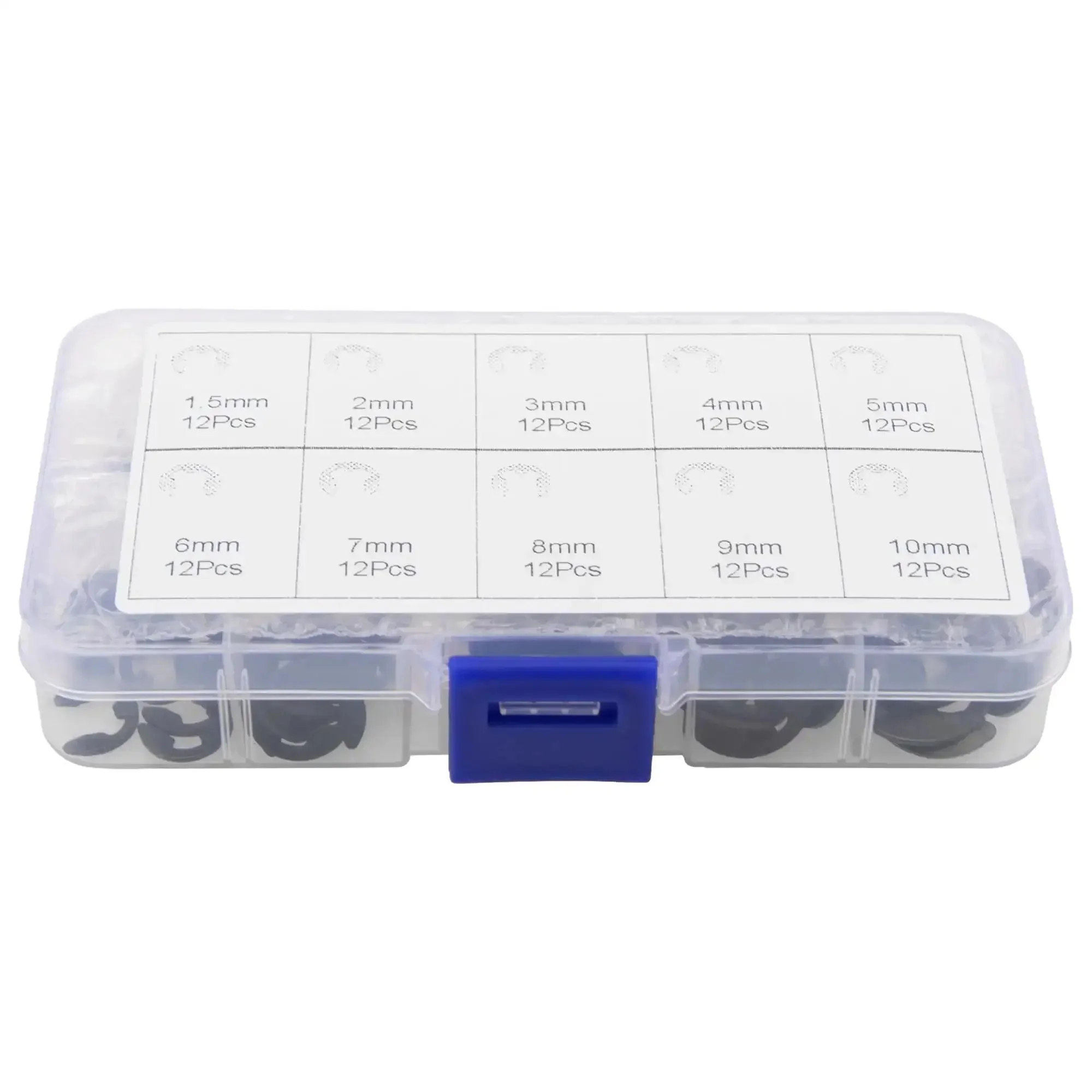 Must Have E Clip Kit 120Pcs External Circlips Snap Rings Set 1.5mm To 10mm Ten Sizes With Twelve Pieces Each For Bearings Gears Pulleys Axles RC Shafts And U Joints - Image 5