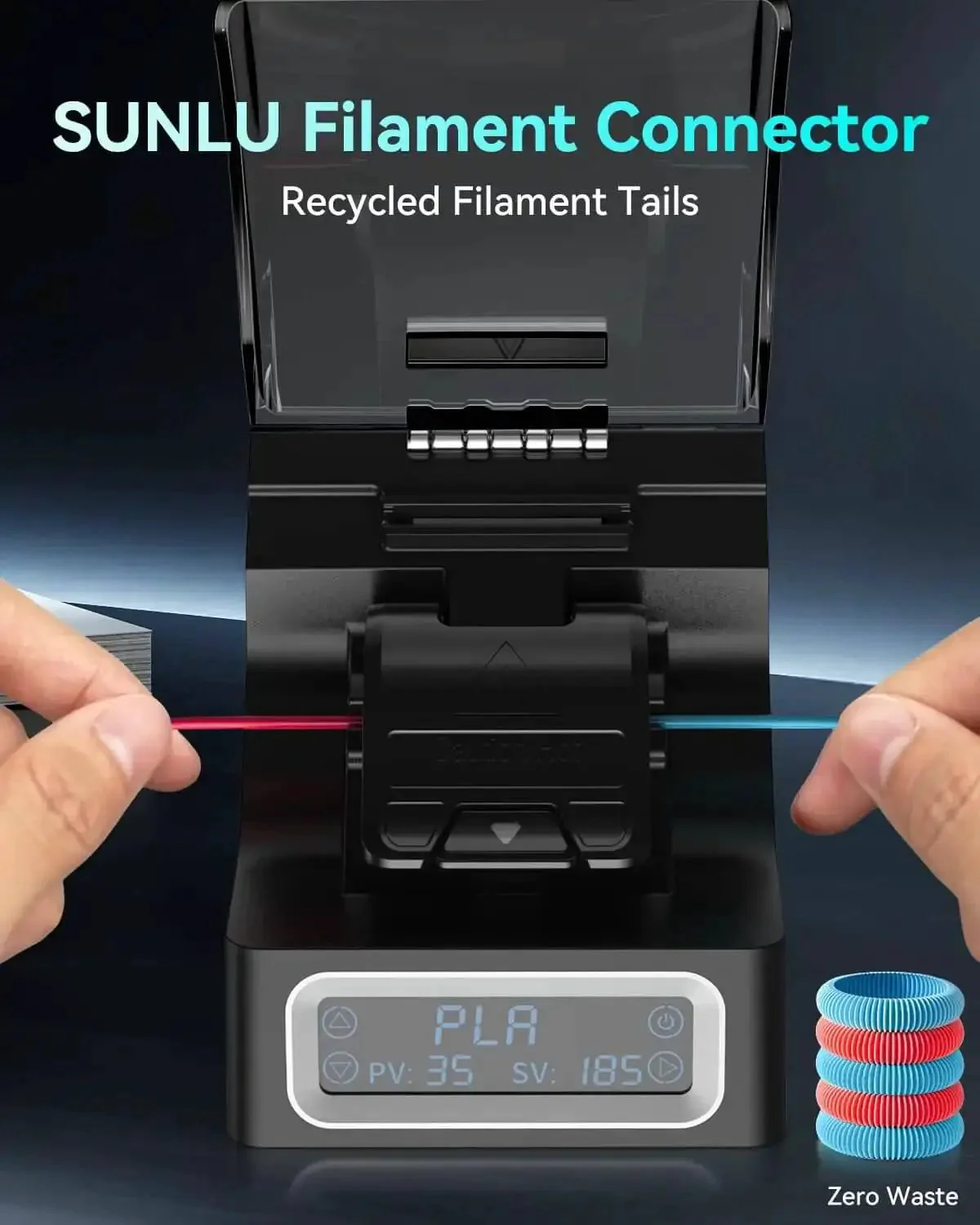 Must Have Filament Connector Splicer Kit With PTFE Sleeve For 1.75mm Filaments 400Pcs Fast Heating Filament Welder For 3D Printer PLA PETG TPU ABS Nylon Color Fusion And Waste Reduction Easy To Use - Image 9