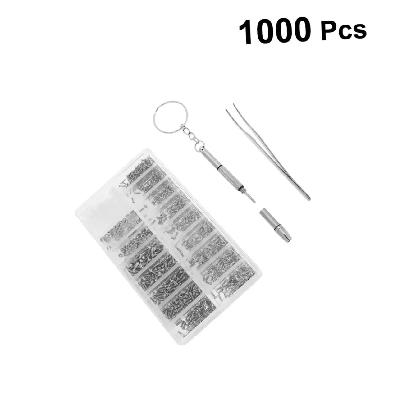 Must Have Mini Screw Kit Set Stainless Steel Miniature Screws With Screwdriver And Tweezers For Glasses Watches Cameras And More Rust Resistant Long Lasting Repair Kit - Image 3