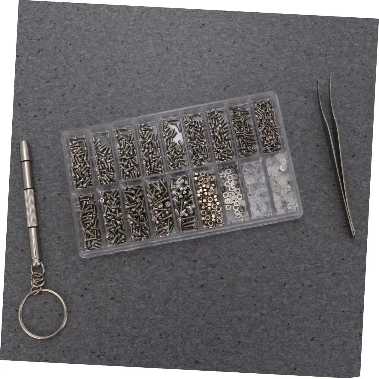Must Have Mini Screw Kit Set Stainless Steel Miniature Screws With Screwdriver And Tweezers For Glasses Watches Cameras And More Rust Resistant Long Lasting Repair Kit - Image 8