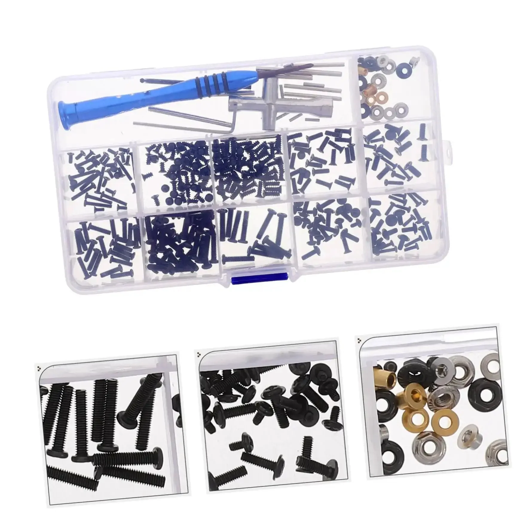 Must-Have RC Car Screw And Bolt Kit For Quick Repairs And Routine Maintenance With Wrench Included, A Comprehensive Fastener Set Of Nuts Bolts And Screws For Easy, Durable Repairs And Compatibility Across RC Car Models - Image 3