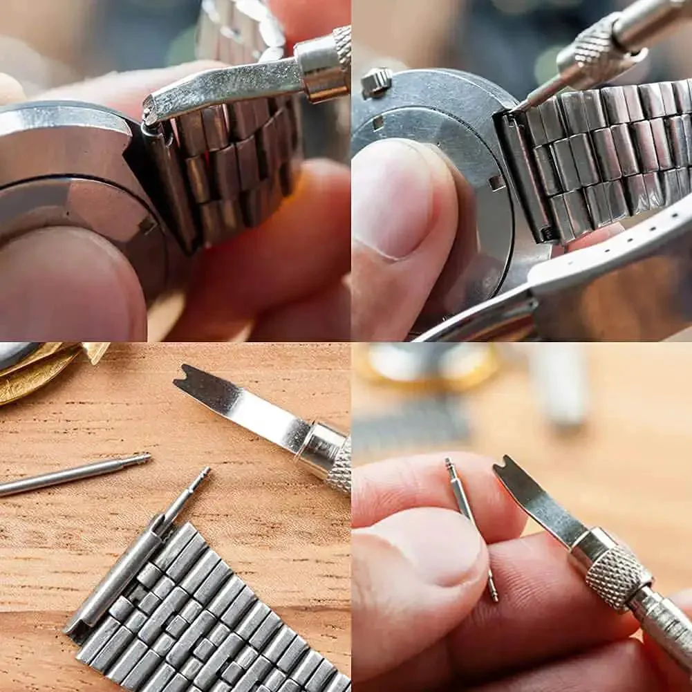 Must Have Spring Bar Tool Kit For Watch Bands With Link Remover And Pin Removal, Band Adjustment, Includes 10 Extra Tips, Small Spring Bar Tool, Cleaning Cloth, And User Manual For Easy Repairs - Image 2