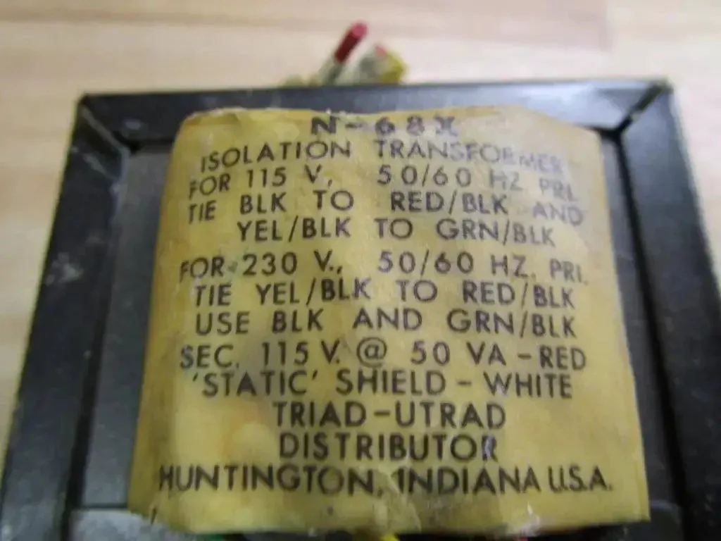 N68X Isolation Transformer For Clean Power Isolation 1500 Vrms 50 VA Seven Lead Terminals Flange Mount Heavy Duty Build For Industrial Circuits Rock Solid Power And Safe Reliable Operation - Image 4