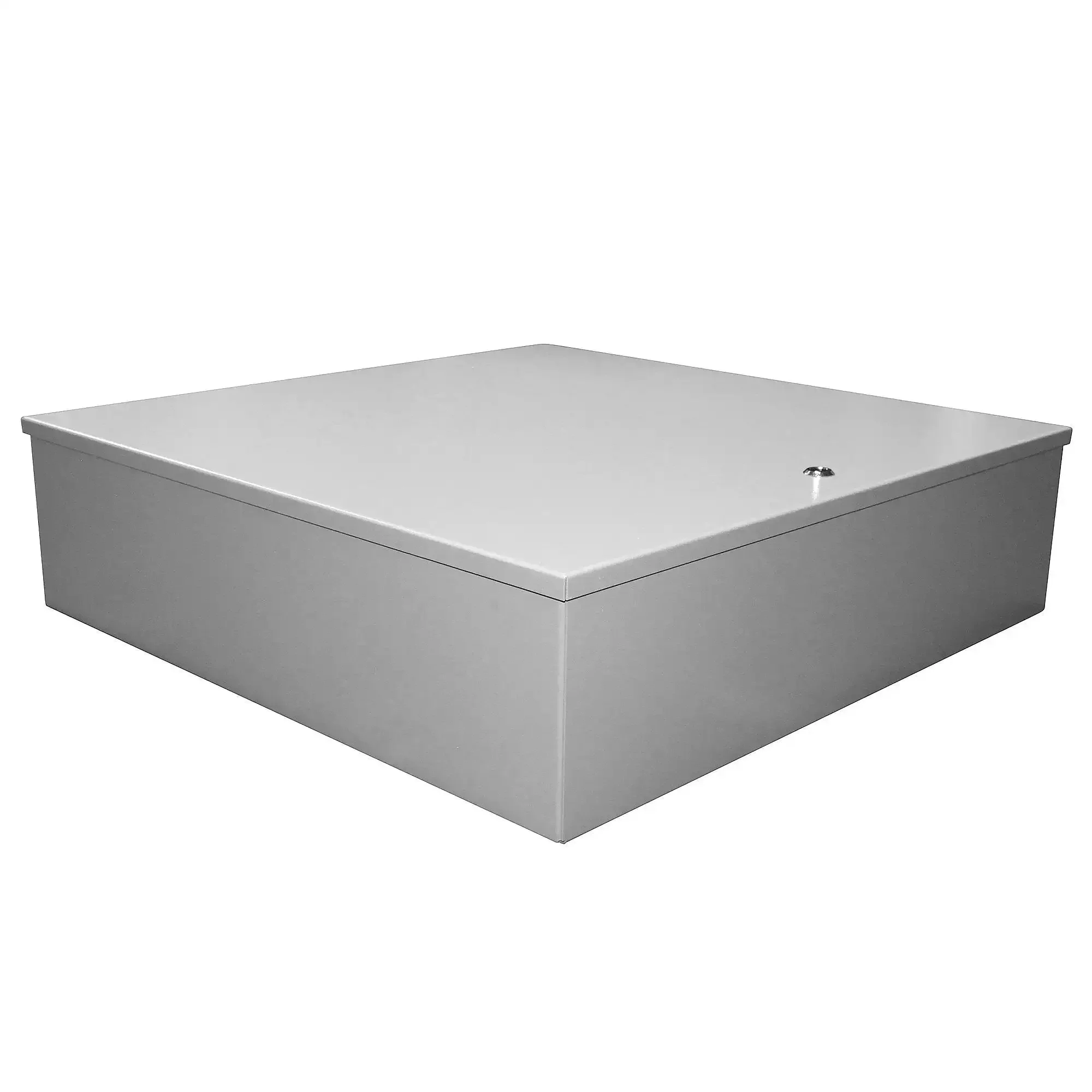 NEMA 1 Hinged Door Wall Mount Enclosure, Steel, Medium, 36 By 30 By Eight And Five Eighths Inches, Less Panel, ANSI 61 Gray Finish, 14 Gauge Carbon Steel, UL CSA Listed, Seam Welded Construction For Control And Instrumentation Panels - Image 3