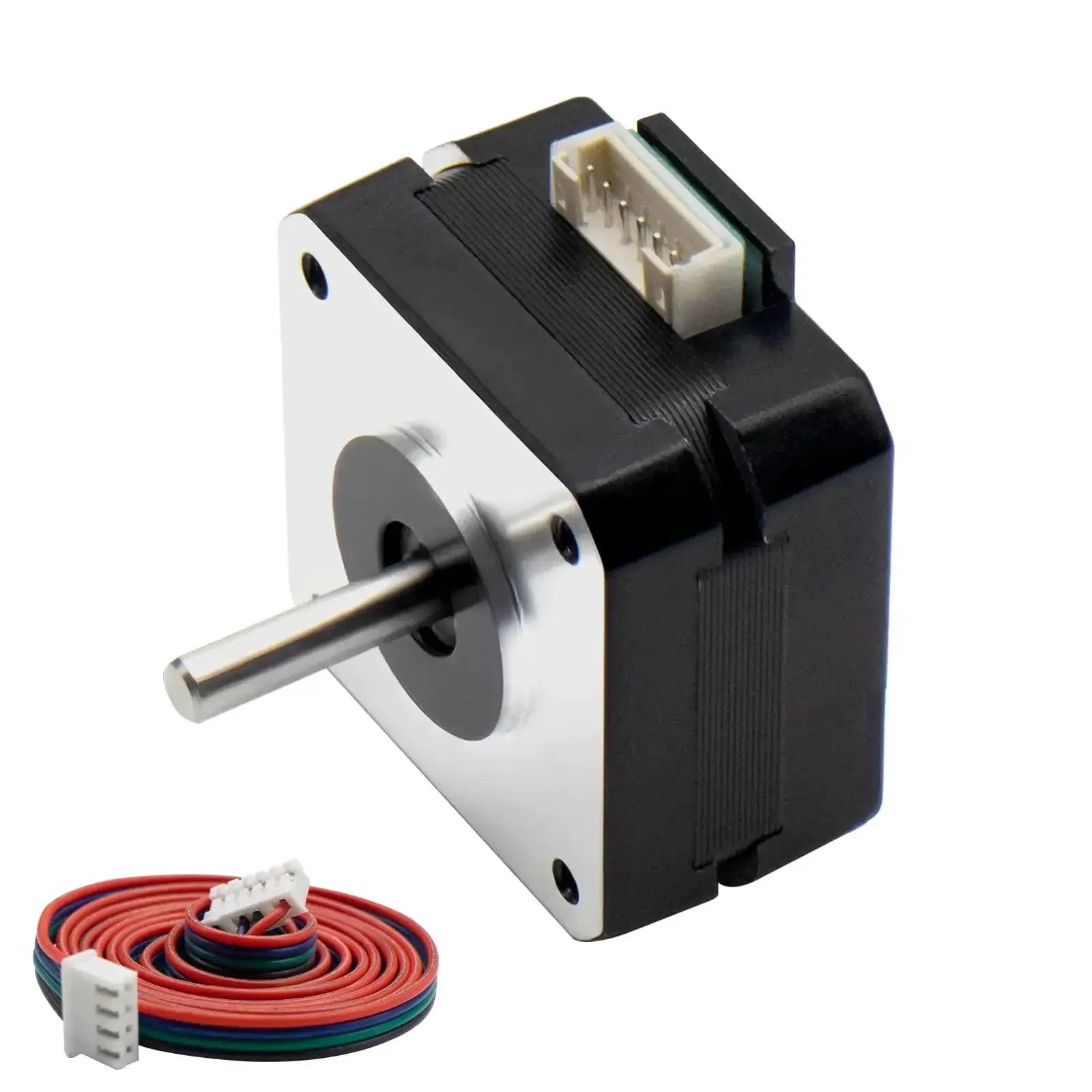 Nema 17 Bipolar Stepper Motor 1.3A 15.5Ncm Torque 1.8 Degree Step 4 Lead With 1m Cable And Connector For DIY 3D Printing And CNC Projects Ideal For Precise Automation Smooth Microstepping And Reliable Performance