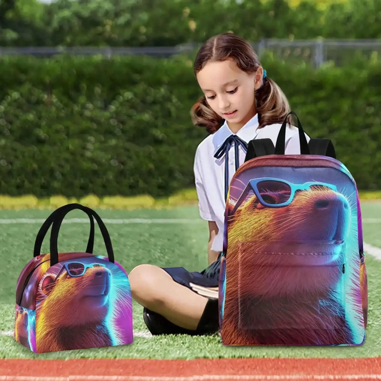 Neon Insulated Lunch Backpack With Built-In Cooler, Lightweight Laptop Daypack Fits 15.6 Inch, Go-To Everyday Carry Work Picnic Travel Bag For Women And Men, Scratch-Resistant Nylon, Multi Pocket Organizer - Image 2