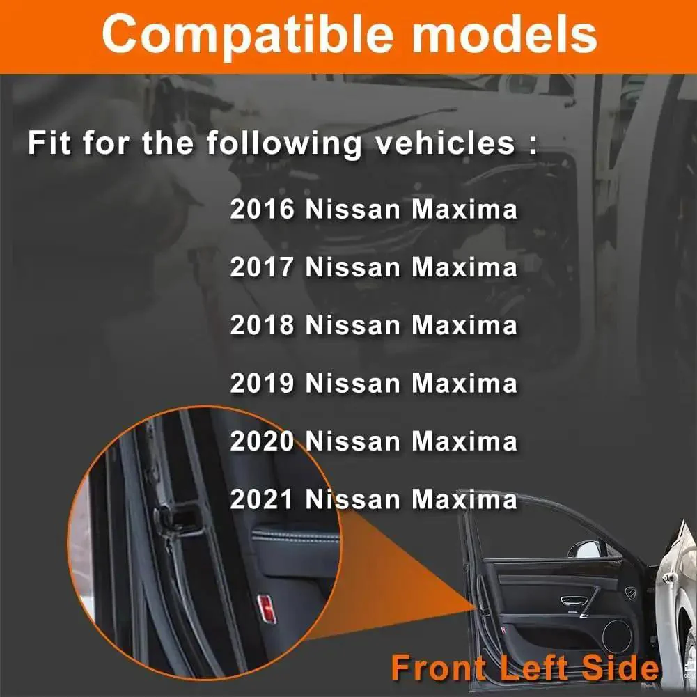 Nissan Maxima Front Left Driver Side Door Lock Actuator Replacement For 2016 2017 2018 2019 2020 2021 Durable Metal Housing Solves Lock Wont Open Unlatch Or Abnormal Noise And Restores Proper Operation No Brainer Install - Image 4