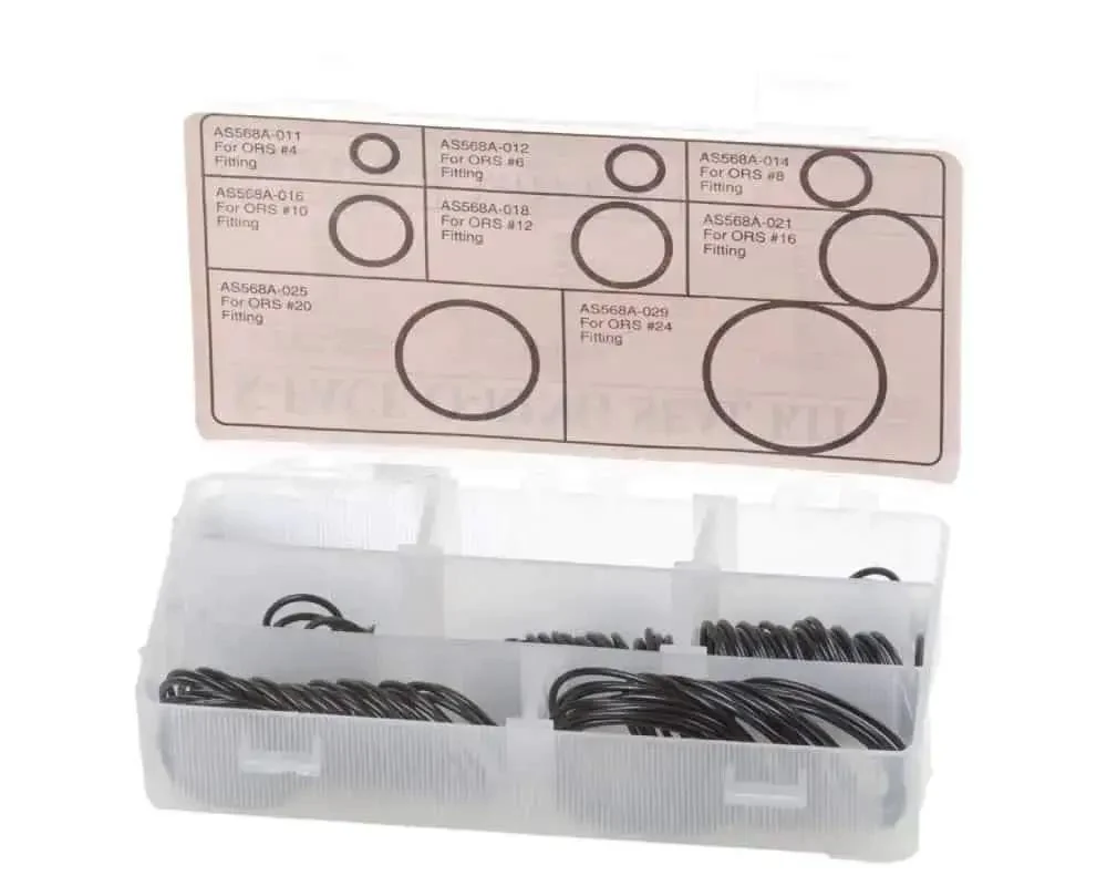 Nitrile Buna N 90 Durometer O Ring Kit With 8 Sizes And 200 Pieces In Black For Sealing And Maintenance Projects Pro Grade DIY Friendly Pack For Home And Shop Repairs