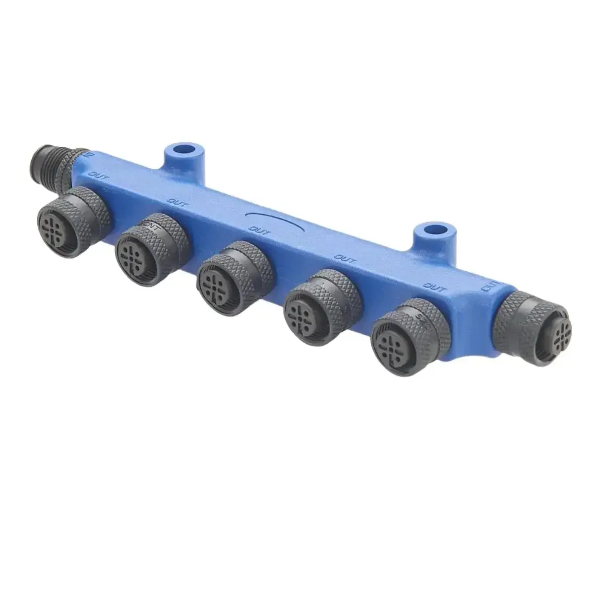 NMEA2000 5 Port Tee Connector Backbone Tee Splitter M12 5 Pin Male To Female Micro Change Rugged Junction Box For DeviceNet CAN Bus CANopen Marine Boat Plastic Waterproof Durable - Image 4