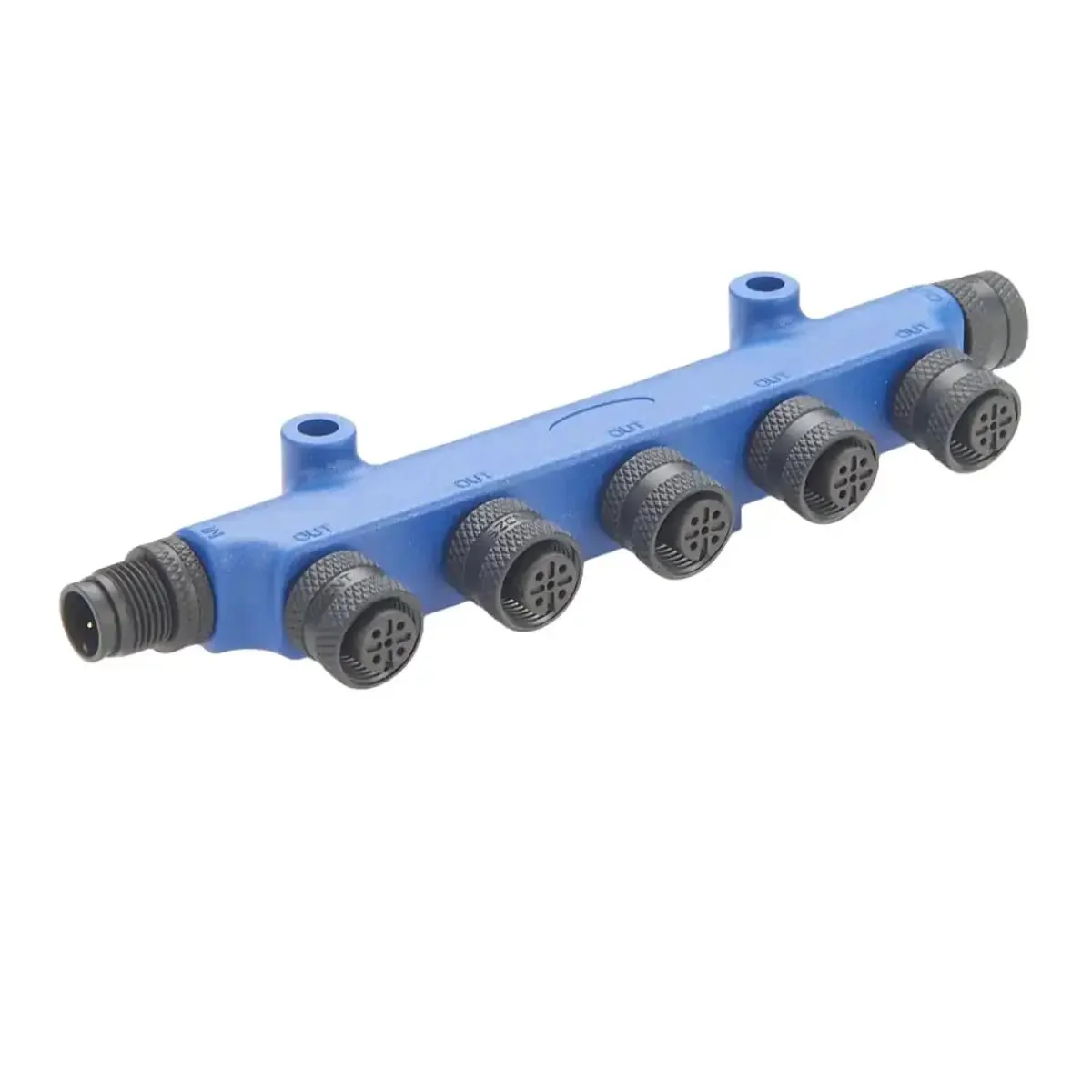 NMEA2000 5 Port Tee Connector Backbone Tee Splitter M12 5 Pin Male To Female Micro Change Rugged Junction Box For DeviceNet CAN Bus CANopen Marine Boat Plastic Waterproof Durable - Image 5