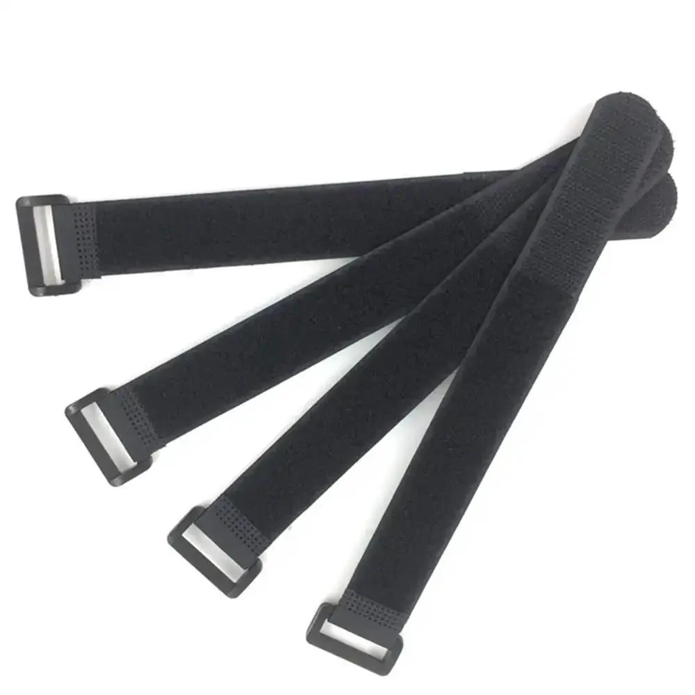No Fuss Hook And Loop Cable Straps 10 Pack 1 Inch By 12 Inch Black Nylon Self Adhesive Cinch Ties For Cords And Cables Adjustable Reusable Keeps Your Desk Or Setup Tidy And Organized - Image 6