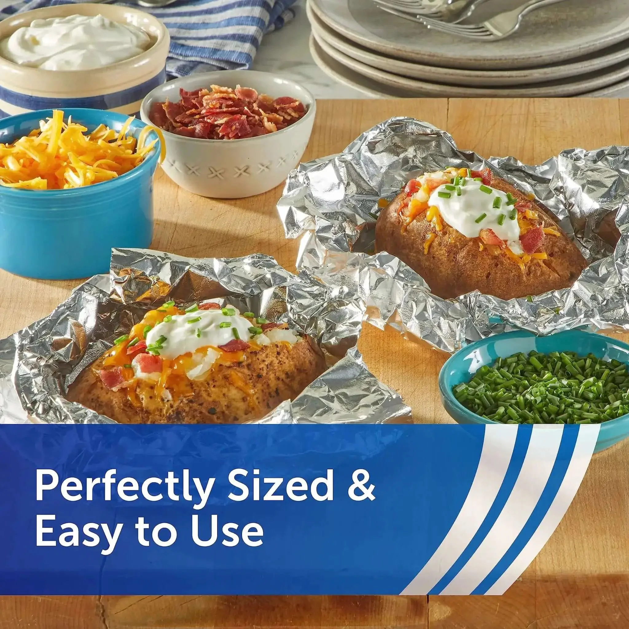 No Fuss Pre Cut Pop Up Aluminum Foil Sheets 14 By 10.25 Inches Each Pack Of 5 50 Sheets Per Box 250 Total Easy Prep For Cooking Grilling Meal Prep Kitchen Barbecue - Image 4