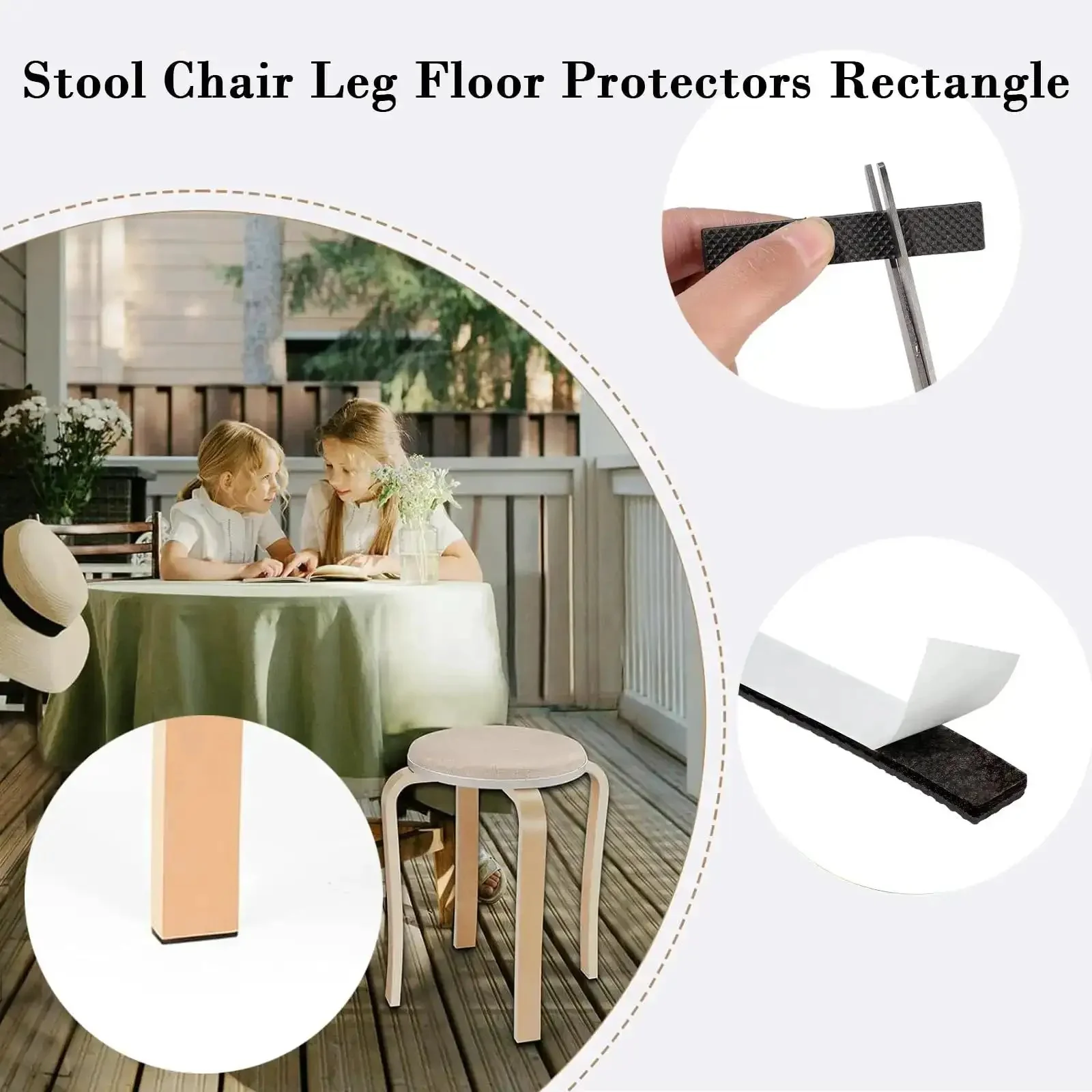 Non Slip Furniture Pads 30 Pack Brown Self Adhesive Rubber Floor Protectors For Hardwood Floors Keep Furniture From Sliding And Scratching Sofas Tables And Chairs In Place - Image 3