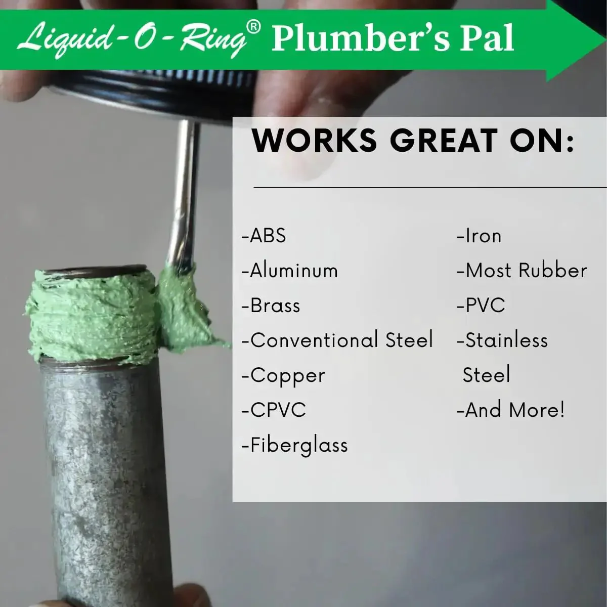 Nonhardening PTFE Thread Sealant Paste For Sealing Worn Metal And Plastic Pipe Threads With Tough As Nails Performance Under High Temp And High Pressure Up To 10000 PSI In A 5 Oz Brush Top Can Made In USA - Image 6