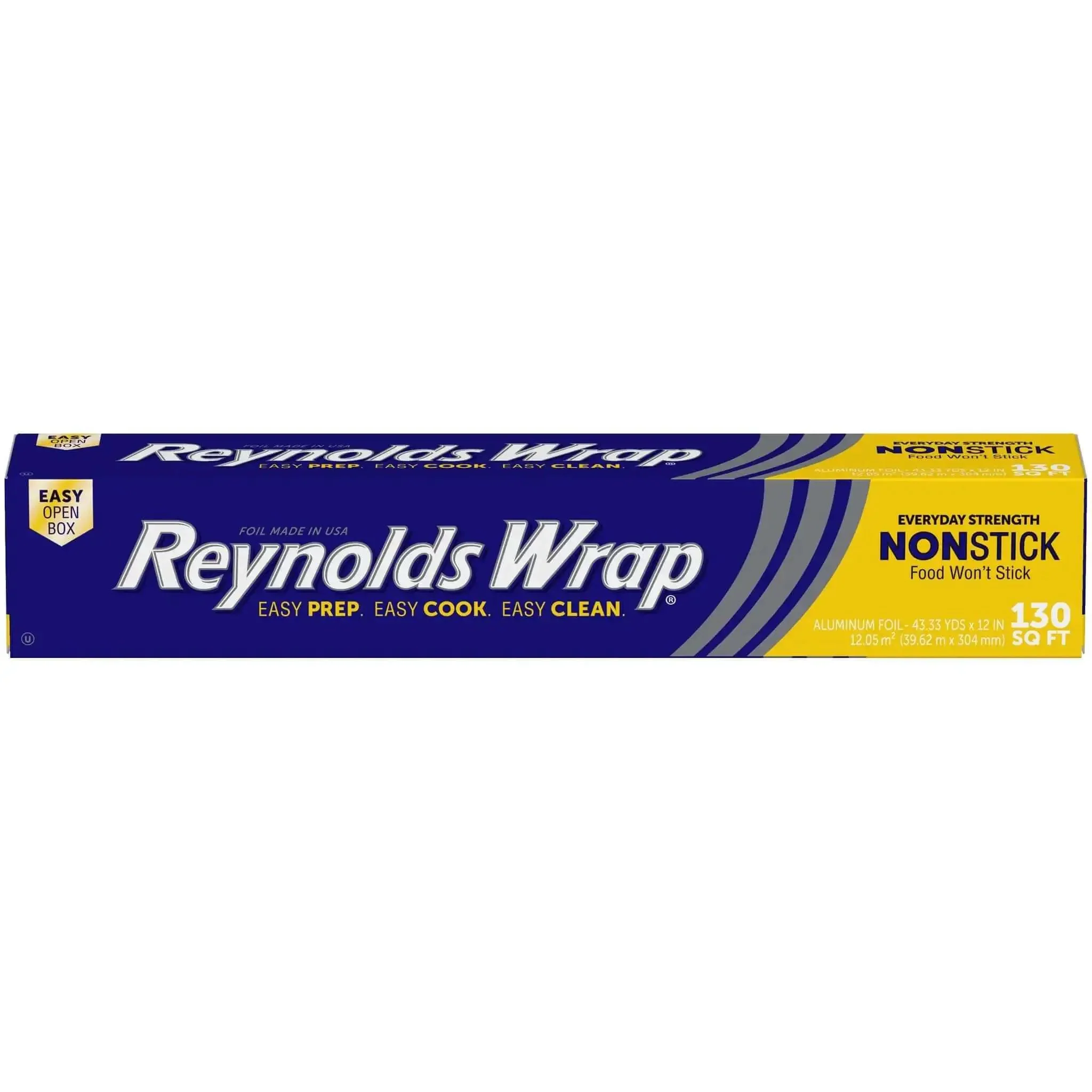 Nonstick Aluminum Foil Roll For Easy Cooking And Mess Free Cleanup Perfect For Covering Casseroles Foil Packet Meals Roasts And Leftovers 130 Sq Ft 12 Inch Wide Heavy Duty Kitchen Saver
