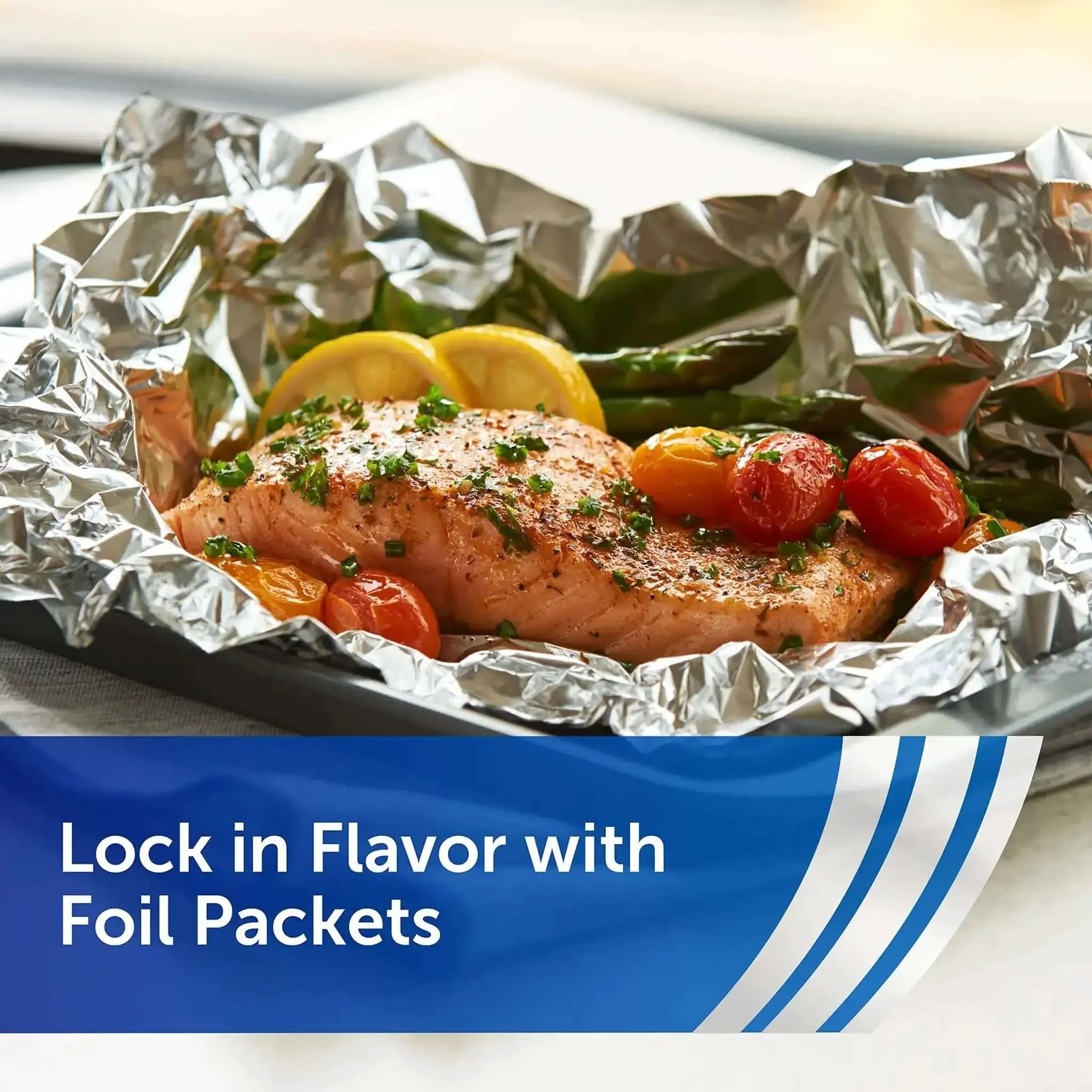 Nonstick Aluminum Foil Roll For Easy Cooking And Mess Free Cleanup Perfect For Covering Casseroles Foil Packet Meals Roasts And Leftovers 130 Sq Ft 12 Inch Wide Heavy Duty Kitchen Saver - Image 3