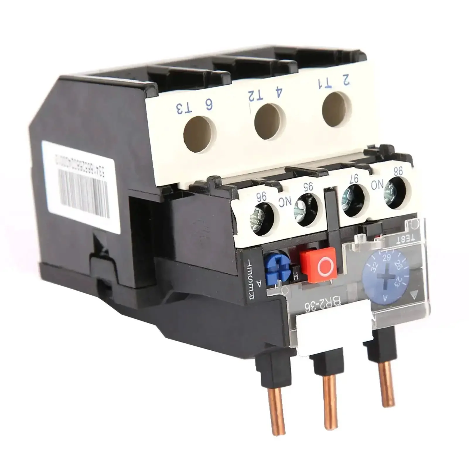 NR2-36 Electric Thermal Overload Relay For Motors 23 To 32A, Heat Protection And Phase Break Guard, 690V Insulation, 50 To 60Hz Industrial Motor Protector, Built Tough For Reliable Electrical Protection, One Piece