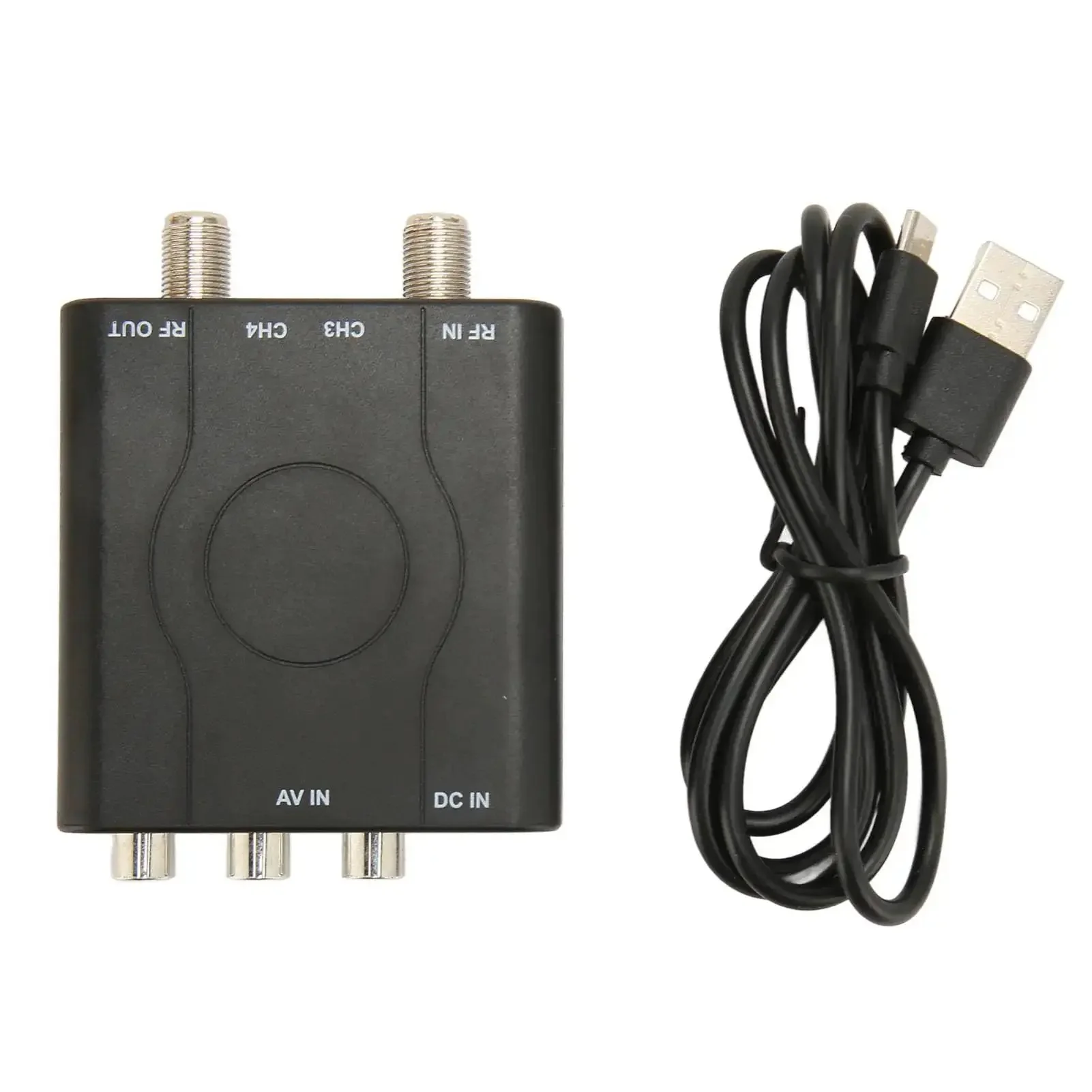 NTSC TV Modulator For Composite To RF Coax, PLL VHF Channel 3 Or 4, Premium ABS Case, AV Cable Included, Easy Plug And Play Setup, Stable Analog Output For Old School And Retro TVs - Image 4