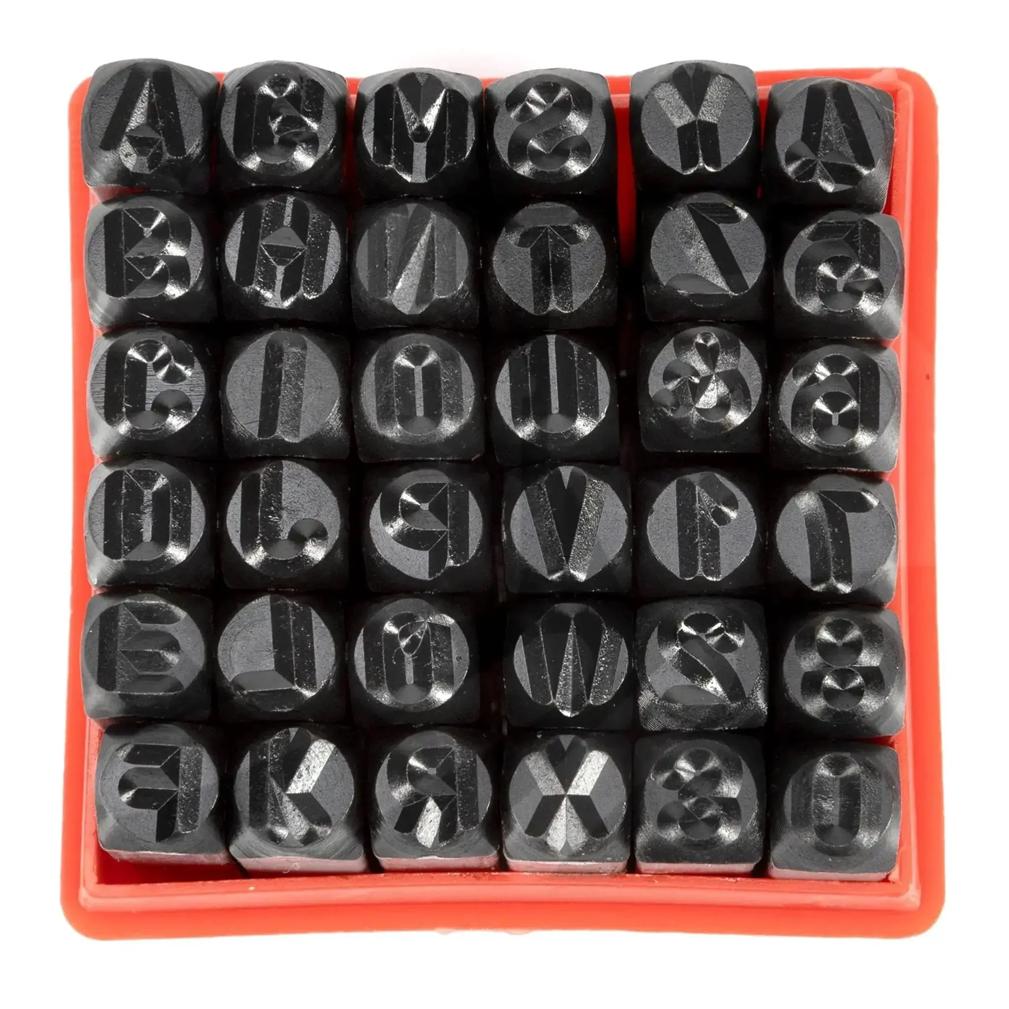 Number And Letter Punch Set With Heat Treated Steel Punches For Imprinting And Arts And Crafts For Hobbyists One Quarter Inch Shaft 36 Piece Stamp Kit For Beginners - Image 6