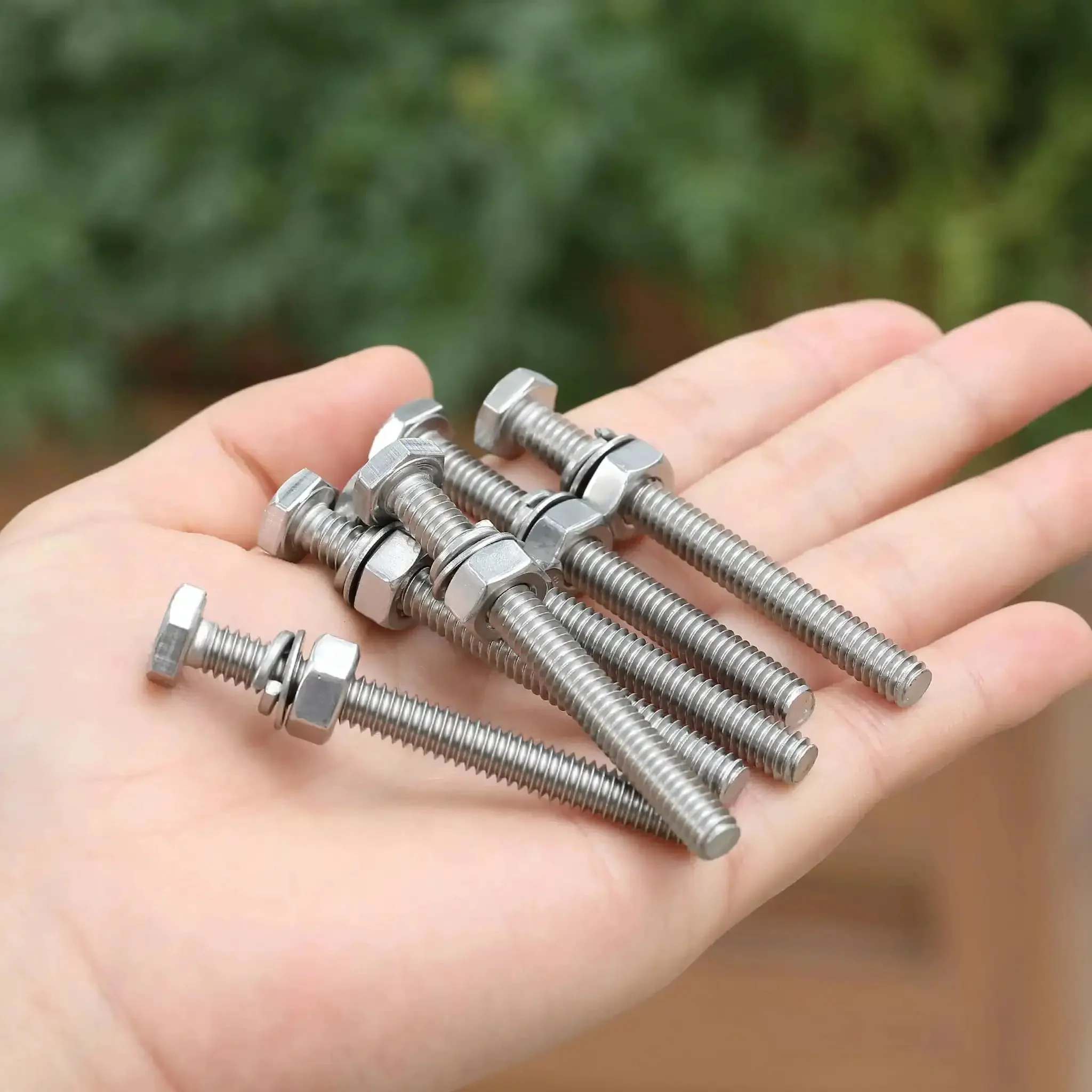 Nuts And Bolts Set 1/4-20 By 2-1/2 Inch Stainless Steel With Hex Nuts And Flat And Lock Washers, 10 Complete Sets For Everyday Diy Auto And Garage Projects Built Tough As Nails - Image 3
