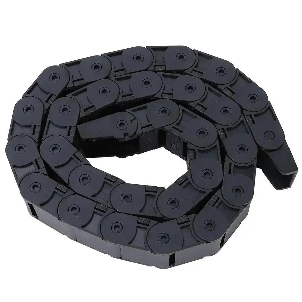 Nylon Cable Drag Chain For 3D Printers And CNC Machines 18x25mm Open Wire Carrier Bridge Type 1 Meter Length Flexible Cable Protection Built Tough Low Noise And High Wear Resistance