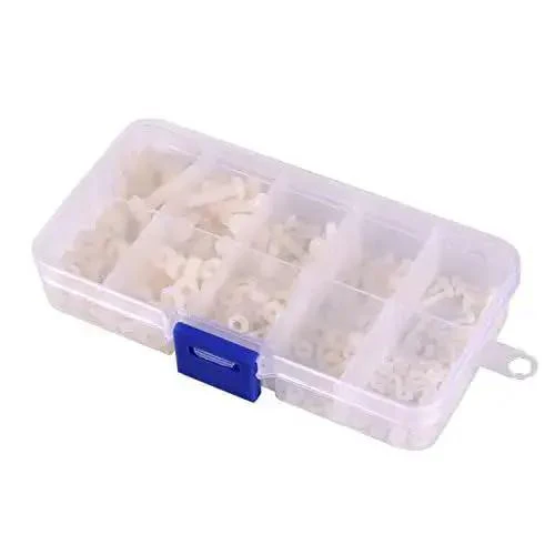 Nylon Screw Nut Washer Assortment Kit M2 To M5 With 270 Pieces In Clear Plastic Box Perfect For DIY Projects RC Models Drones Electronics And Hobby Repairs - Image 5