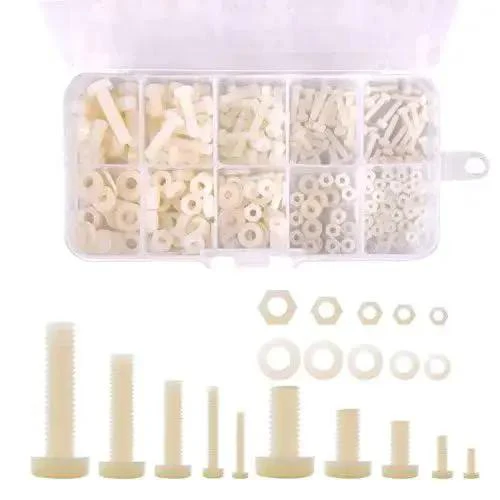 Nylon Screw Nut Washer Assortment Kit M2 To M5 With 270 Pieces In Clear Plastic Box Perfect For DIY Projects RC Models Drones Electronics And Hobby Repairs - Image 6