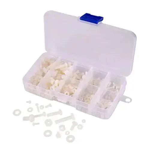 Nylon Screw Nut Washer Assortment Kit M2 To M5 With 270 Pieces In Clear Plastic Box Perfect For DIY Projects RC Models Drones Electronics And Hobby Repairs - Image 8