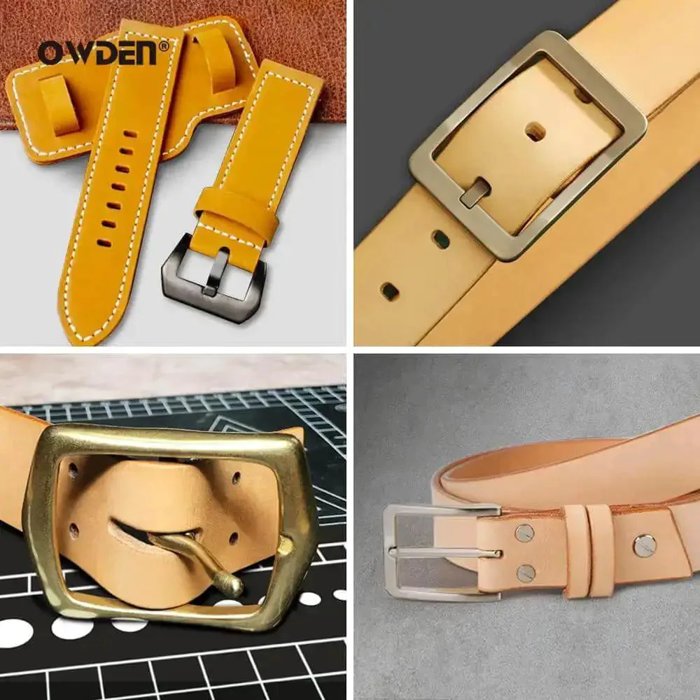 Oblong Leather Hole Punch Set With 19 Sizes And Nylon Pad, Pro Grade Leatherworking Tools In Hardened Alloy Steel For Clean, Precise Punches On Belts, Wallets, Bags And Other Leather Projects - Image 3