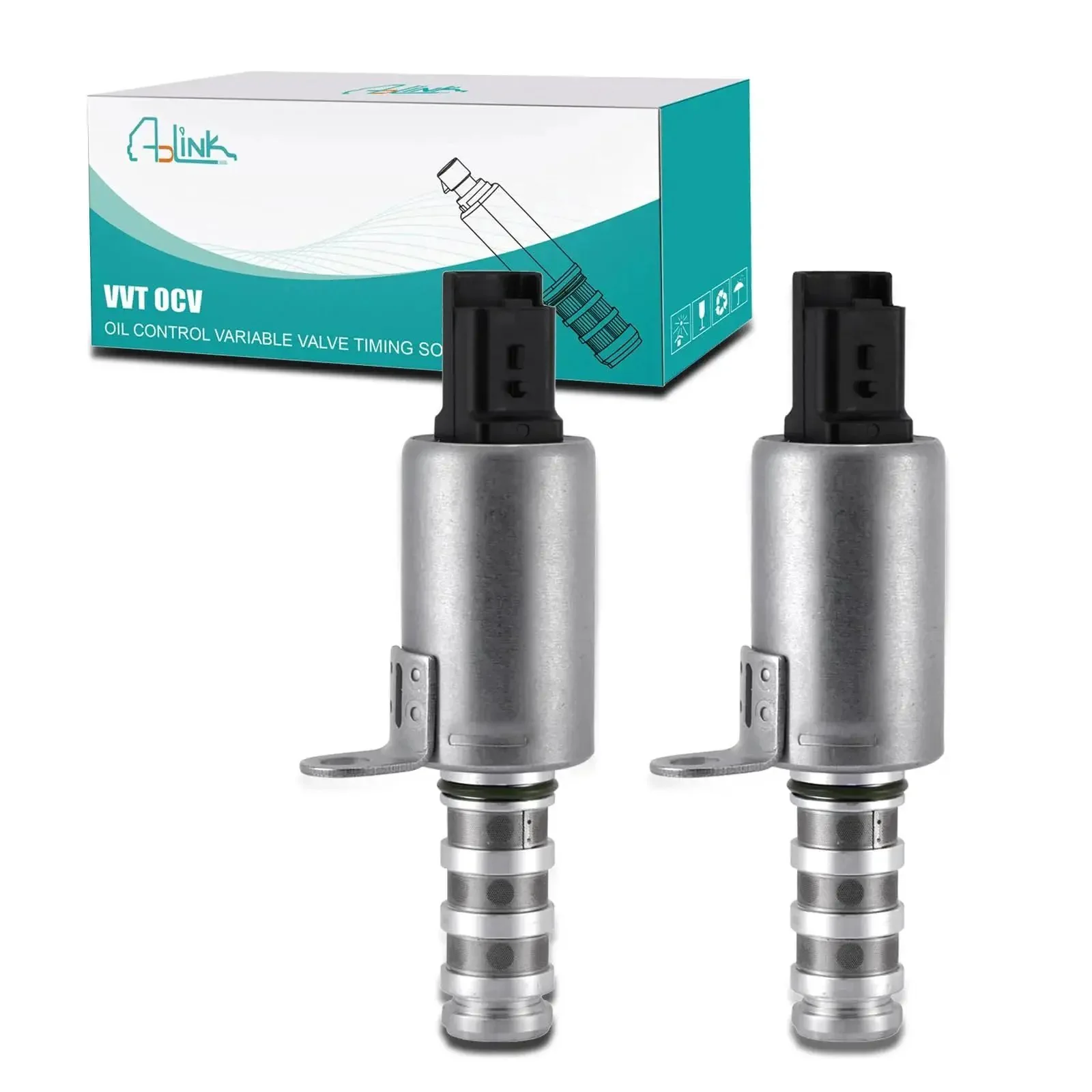 OCV Oil Control Valve VVT Solenoid Set 2 Pack For Mini Cooper R56 R57 R59 R58 R60 R61 2002 to 2016 Replacement OEM Style Compatible with Clubman and Cooper Models Direct Fit Replacement Part Easy Install Improves Idle and Performance