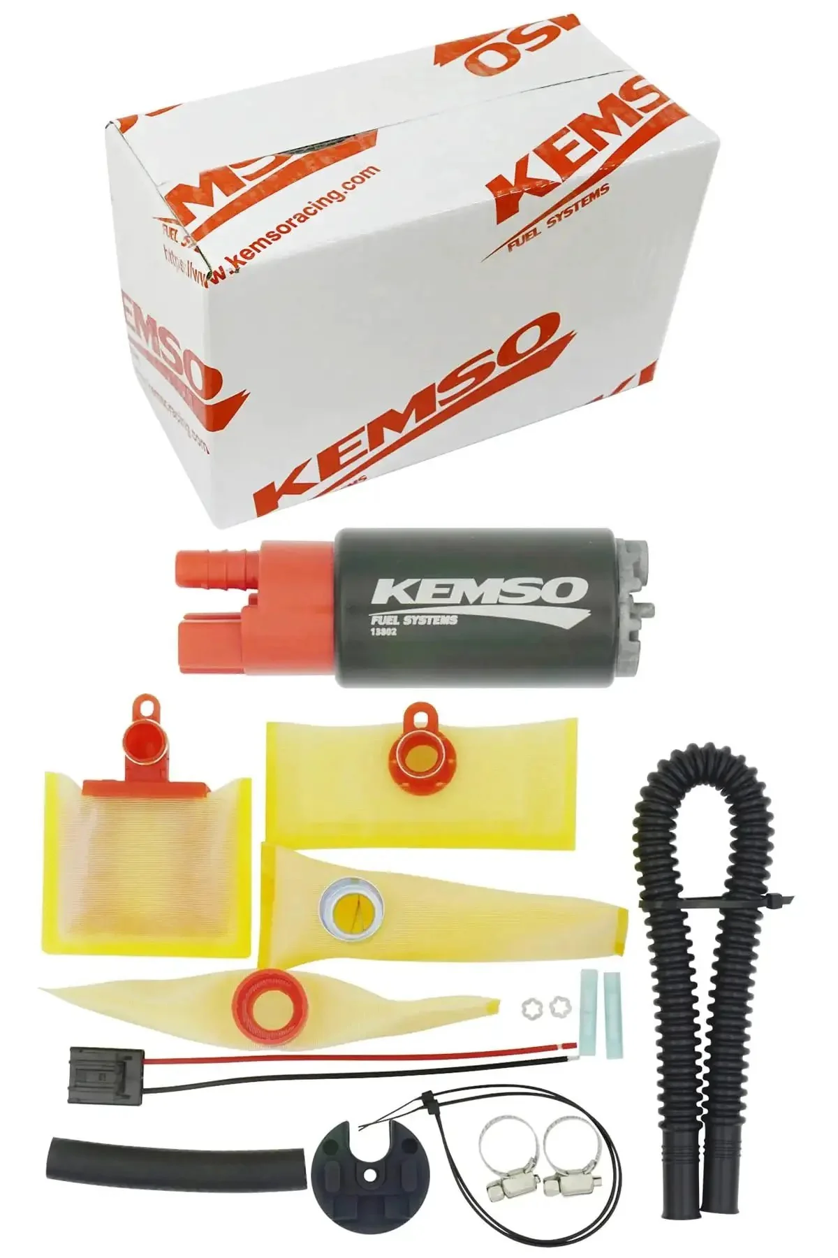 OEM Replace Intank Fuel Pump for 38mm Body Diameter, Beefed-Up 200 LPH Flow Versus 60-80 LPH, Ethanol and Gasoline Compatible, Bypass Valve Set at 125.8 PSI, Serialized Pump Body for Lifetime Reliability - Image 2
