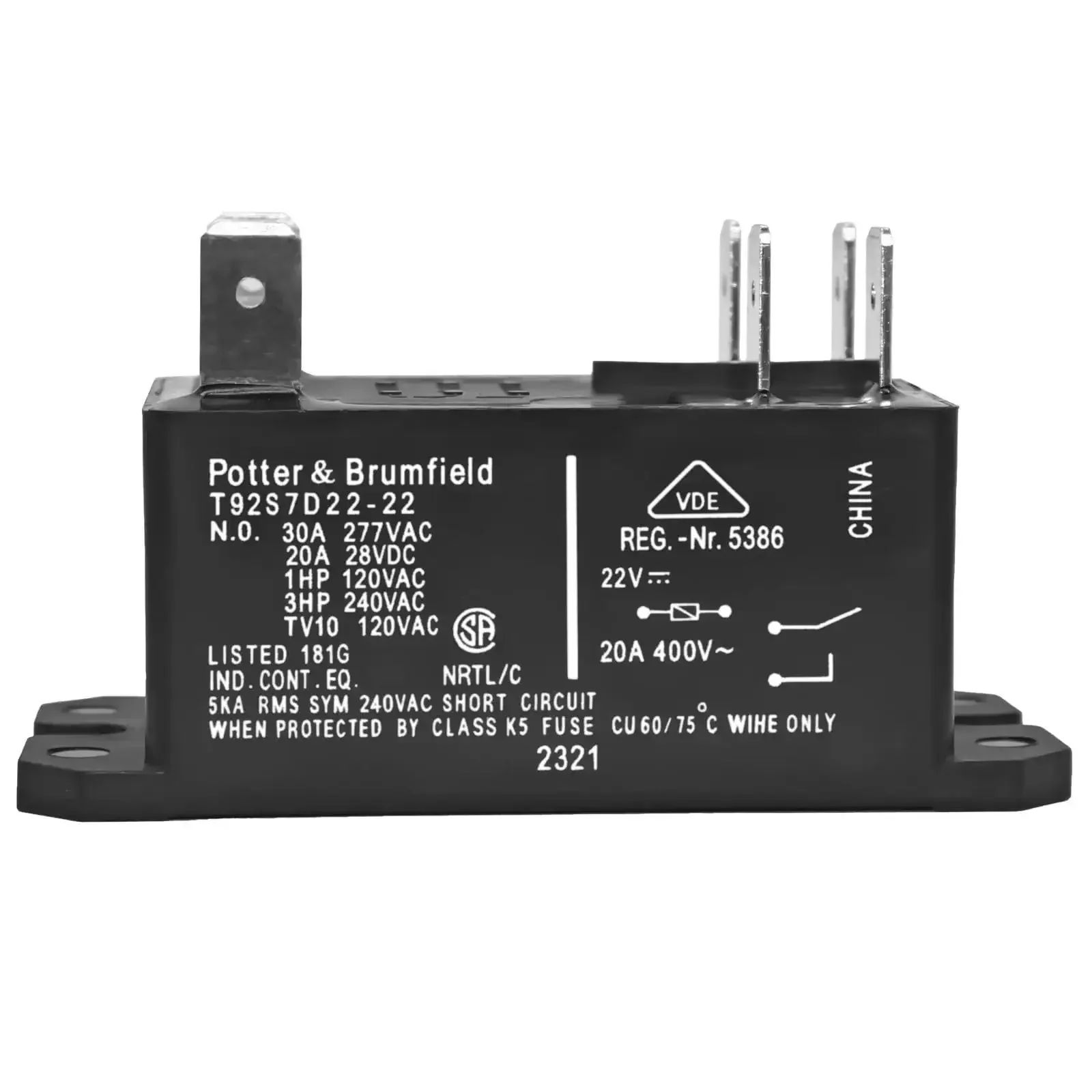 OEM Replacement Furnace Relay DPST General Purpose For HVAC Control And Furnace Performance Reliable Electrical Relay For Heating Systems Safe OEM Spec Durable Relay For Furnace Upgrades And Repairs - Image 2