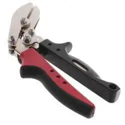 Offset 5 Blade Pipe Crimper With Ergonomic Soft Touch Handle, Killer Compound Lever, 1-5/8 Inch Throat Depth, Heavy Duty Grip For Smooth One Hand Crimping And Quick Pro Grade Performance