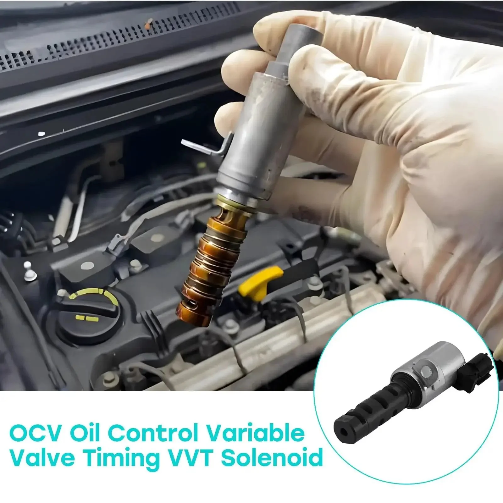 Oil Control Valve OCV VVT Solenoid for 1.8L L4 Engines Fits Toyota Corolla Matrix Celica Prizm Vibe and Chevrolet Prizm Drop-In OEM Style Replacement OE Numbers 15330-22010 15330-22030 15330-22050 - Image 2