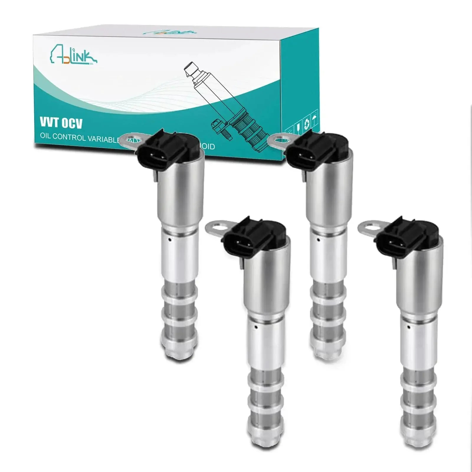 Oil Control Valve Solenoid Kit OCV For GM 2.8L 3.0L 3.6L Engines With VVT Solenoids Fits Chevy Equinox Malibu Traverse Impala GMC Terrain Acadia Buick Enclave Cadillac Pontiac Saab Models