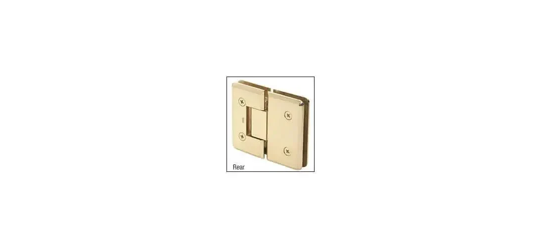Oil Rubbed Bronze 180 Degree Glass To Glass Plymouth Series Wide Shower Door Hinge, Heavy Duty Support For Three Eighths To One Half Inch Tempered Glass, Integrated Safety Interlock, Wall Mount And Glass To Glass Models - Image 5